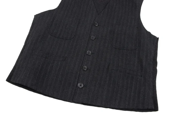 KENZO HOMME Wool Back Knit Striped Vest K-165720_005