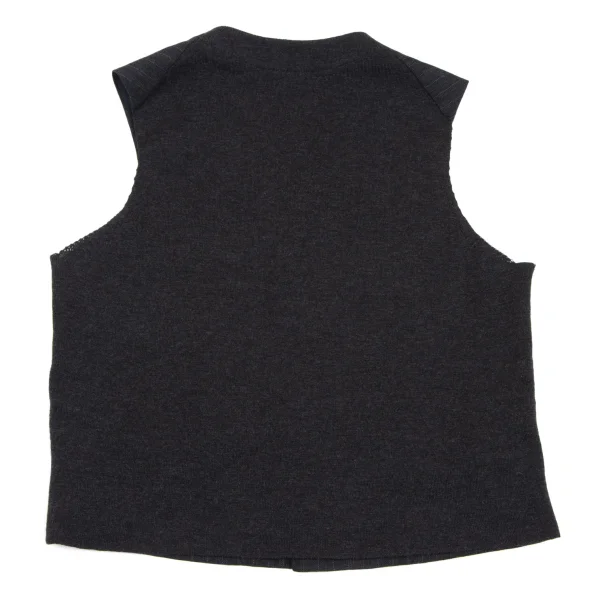 KENZO HOMME Wool Back Knit Striped Vest K-165720_010