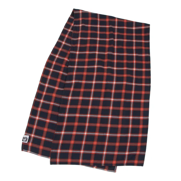 ENGINEERED GARMENTS  Checker Scarf Navy,Red  K-165721_001