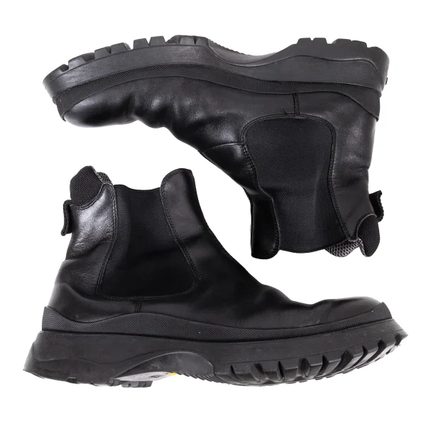 PRADA Mesh Lining Leather Side Gore Boots K-165722_003