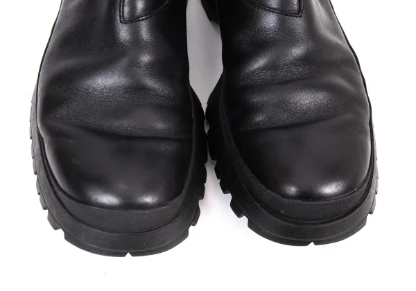 PRADA Mesh Lining Leather Side Gore Boots K-165722_005