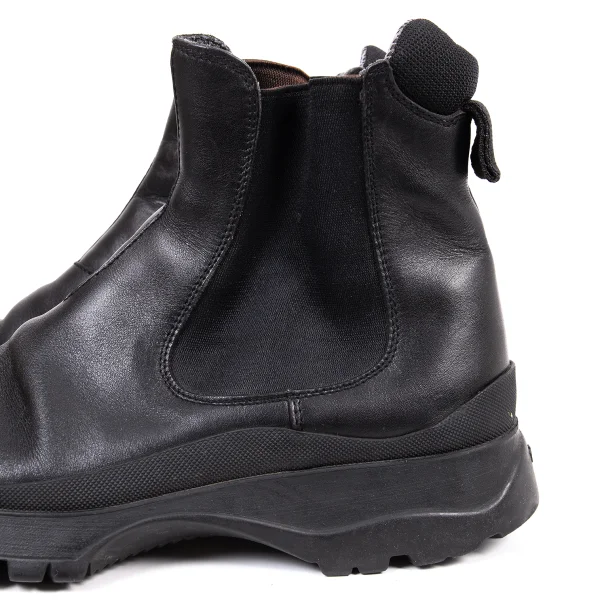 PRADA Mesh Lining Leather Side Gore Boots K-165722_007