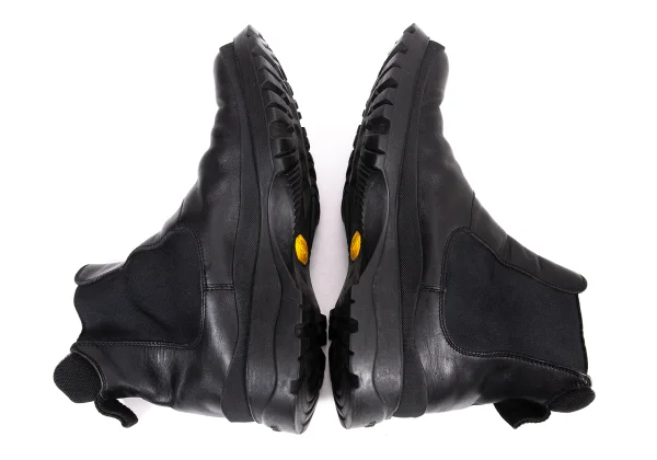 PRADA Mesh Lining Leather Side Gore Boots K-165722_008