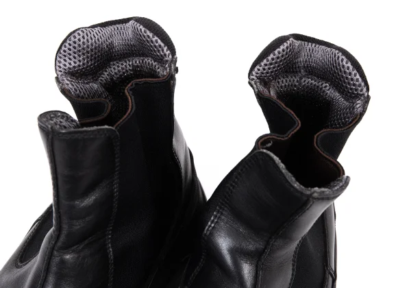 PRADA Mesh Lining Leather Side Gore Boots K-165722_010