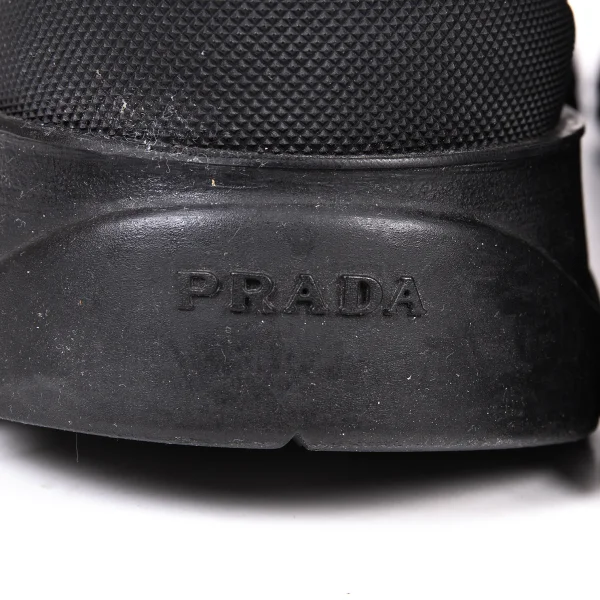PRADA Mesh Lining Leather Side Gore Boots K-165722_015