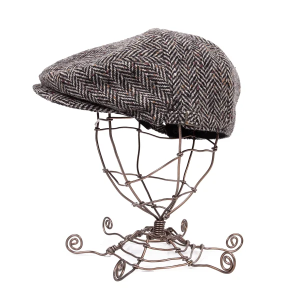 CA4LA Herringbone Tweed Flat Cap K-165723_003