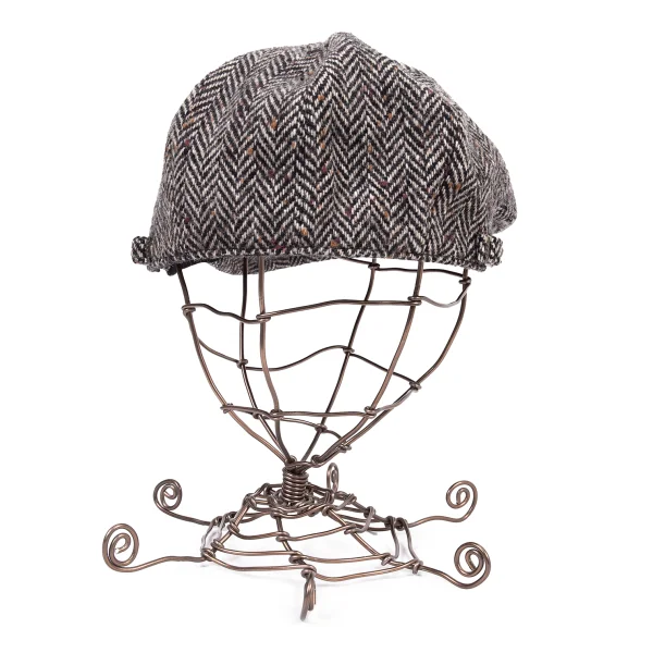 CA4LA Herringbone Tweed Flat Cap K-165723_004