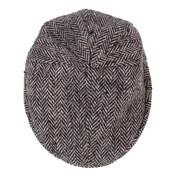 CA4LA Herringbone Tweed Flat Cap K-165723_006