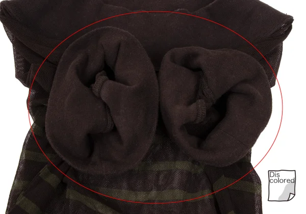 Jean Paul GAULTIER CLASSIQUE Switching Mesh Stripe T-shirt K-165725_006