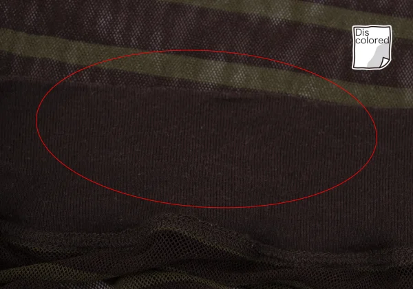 Jean Paul GAULTIER CLASSIQUE Switching Mesh Stripe T-shirt K-165725_009