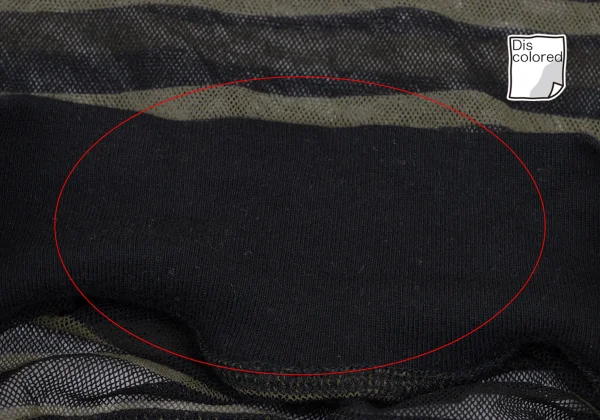 Jean Paul GAULTIER CLASSIQUE Switching Mesh Stripe T-shirt K-165726_009