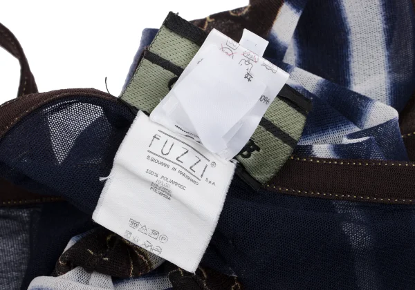 Jean Paul GAULTIER MAILLE FEMME Striped Printed Mesh Cami Top K-165730_013