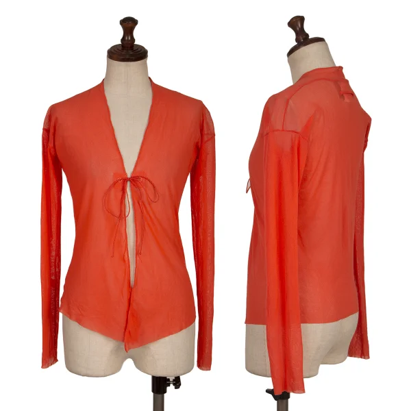 Jean Paul GAULTIER MAILLE FEMME Mesh Cardigan Orange M K-165731_001