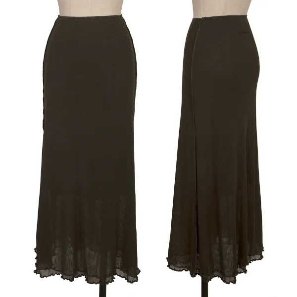 Jean Paul GAULTIER FEMME Mesh Layered Skirt Charcoal 40 K-165734_001