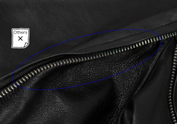 ジャンポールゴルチエ ファムJean Paul GAULTIER FEMME ラムレザーダブルジップデザインパンツ 黒40 K-165737_007