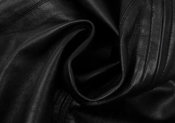 ジャンポールゴルチエ ファムJean Paul GAULTIER FEMME ラムレザーダブルジップデザインパンツ 黒40 K-165737_014