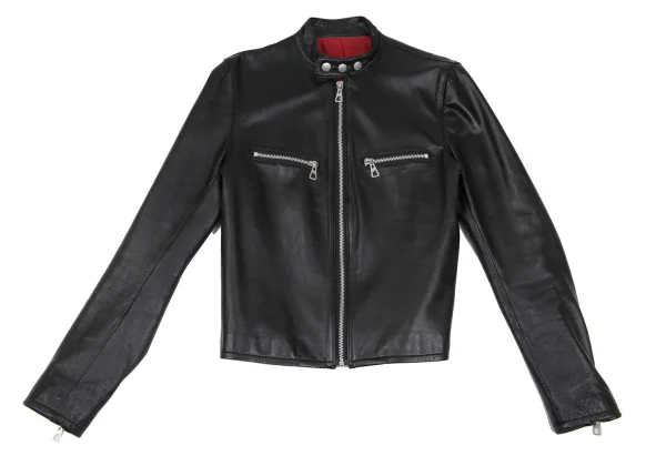 ジャンポールゴルチエ ファムJean Paul GAULTIER FEMME ラムレザーセットアップ 黒40 K-165738_003