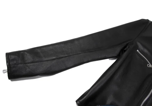 ジャンポールゴルチエ ファムJean Paul GAULTIER FEMME ラムレザーセットアップ 黒40 K-165738_005