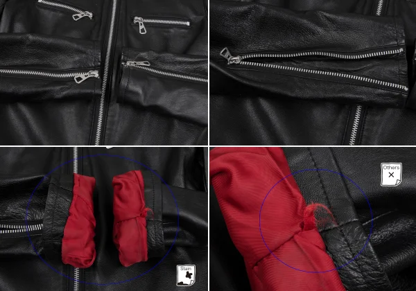 ジャンポールゴルチエ ファムJean Paul GAULTIER FEMME ラムレザーセットアップ 黒40 K-165738_006