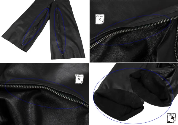 ジャンポールゴルチエ ファムJean Paul GAULTIER FEMME ラムレザーセットアップ 黒40 K-165738_015