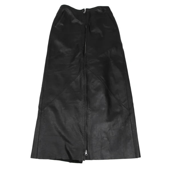 ジャンポールゴルチエ ファムJean Paul GAULTIER FEMME ラムレザーセットアップ 黒40 K-165738_016