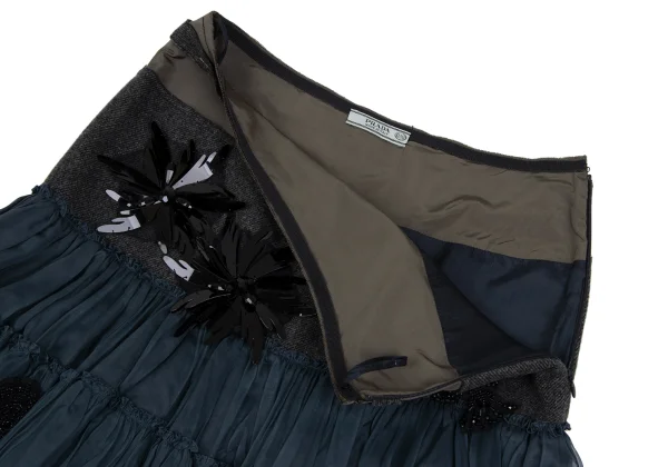 PRADA Bijou Decoration Design Skirt K-165739_004