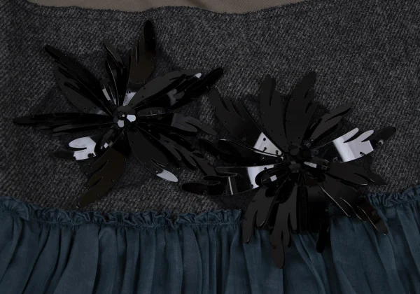 PRADA Bijou Decoration Design Skirt K-165739_005