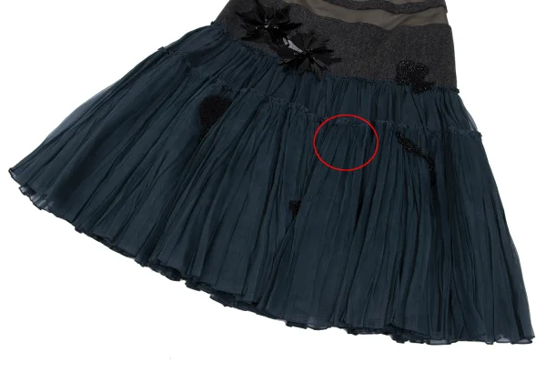 PRADA Bijou Decoration Design Skirt K-165739_007