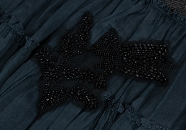 PRADA Bijou Decoration Design Skirt K-165739_013