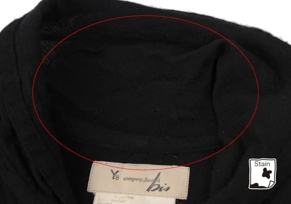 Y's Company Limited bis Wool Shawl-collar Pull-over Shirt K-165752_005