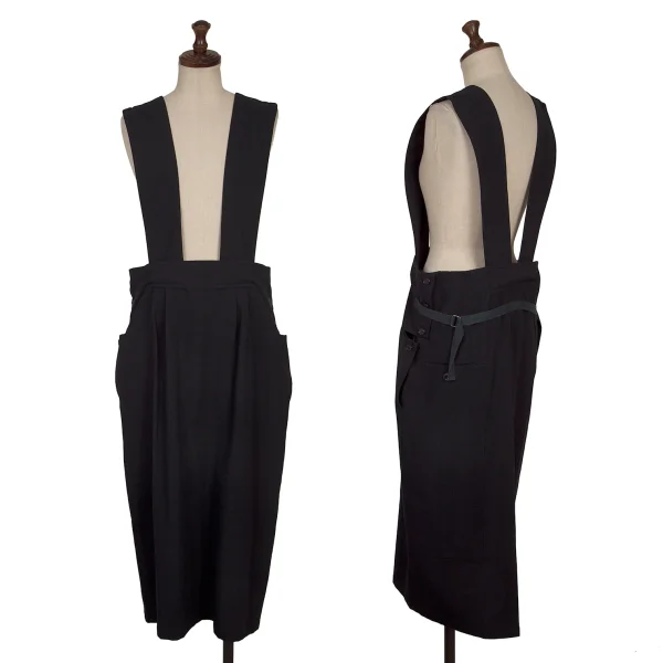 Y's Wool Shoulder Skirt Navy M K-165756_001