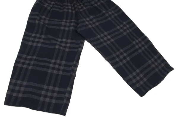 COMME des GARCONS Wool Rayon Check Wide Pants K-165757_005