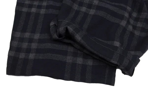 COMME des GARCONS Wool Rayon Check Wide Pants K-165757_006