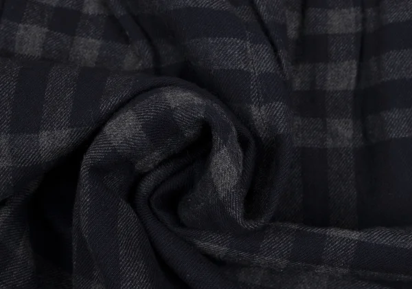 COMME des GARCONS Wool Rayon Check Wide Pants K-165757_008