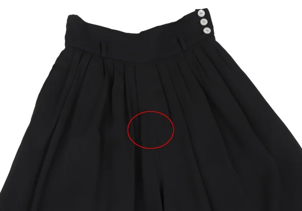 KANSAI JAPAN Waist Pleats Poly Wide Pants K-165761_002