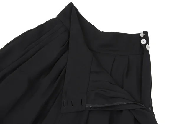 KANSAI JAPAN Waist Pleats Poly Wide Pants K-165761_005