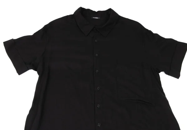 LIMI feu Lyocell Asymmetry Short Sleeve Long Shirt K-165764_003