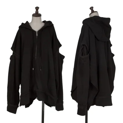 LIMI feu Thermal Layered Double Zip Knit Hoodie