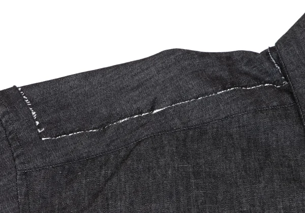 LIMI feu Cutting Design Oversized Denim Shirt K-165767_004