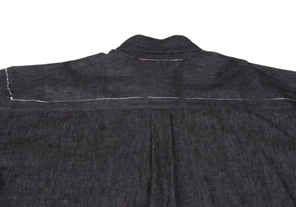 LIMI feu Cutting Design Oversized Denim Shirt K-165767_013