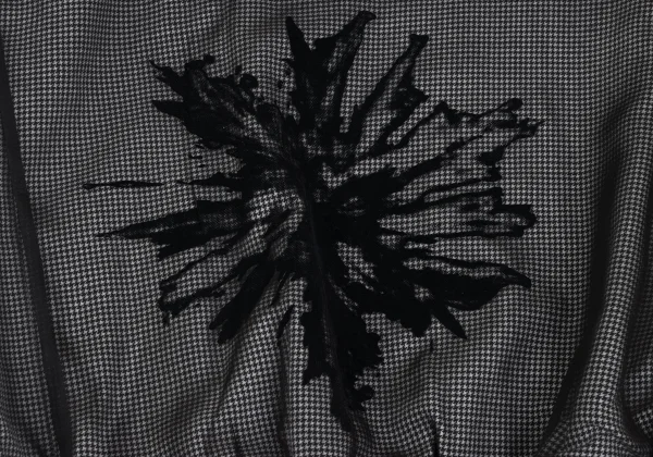 Y's Floral Flock Printed Houndstooth Blouson & Pants K-165772_012