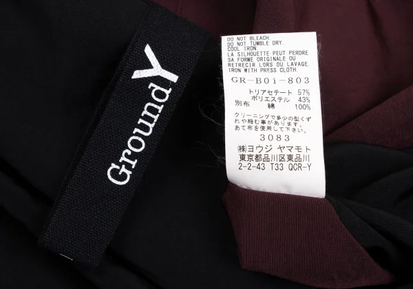 Ground Y Acetate Poly Bicolor Hooded Shirt K-165774_015