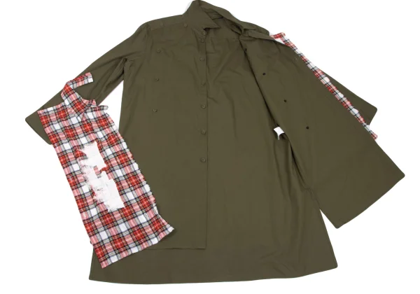 Ground Y Checker Pigment Printed Detachable Long Shirt K-165777_014
