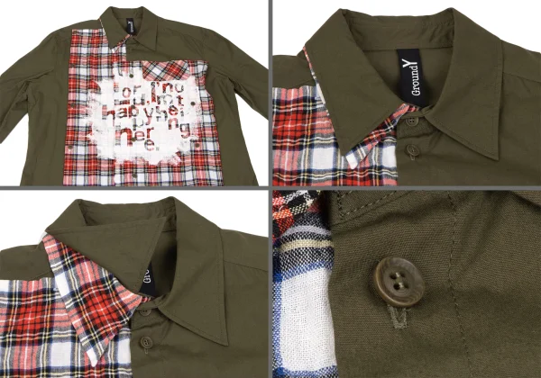 Ground Y Checker Pigment Printed Detachable Long Shirt & Pants K-165779_003