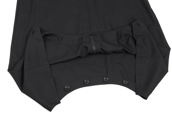 Ground Y Wool Poly Gaba Inseam Button Hooded Overalls K-165780_011