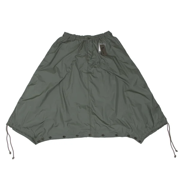 Y's BANG ON! No.124 Nylon Dropped Crotch Skirt Pants Khaki 2 K-165781_001