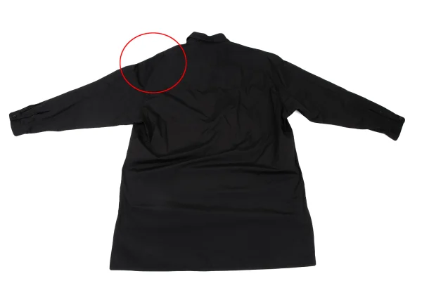 BLACK Scandal Yohji Yamamoto Hand Printed Broadcloth Long Shirt K-165792_012