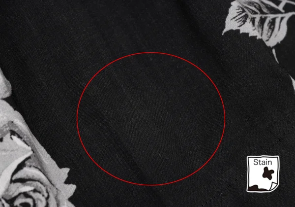 BLACK Scandal Yohji Yamamoto Monochrome Skull And Rose Print Wrap Pants K-165793_016