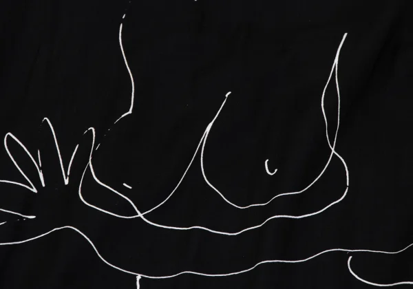 BLACK Scandal Yohji Yamamoto Nude Printed Skirt Pants K-165795_007