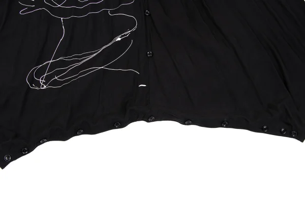 BLACK Scandal Yohji Yamamoto Nude Printed Skirt Pants K-165795_012